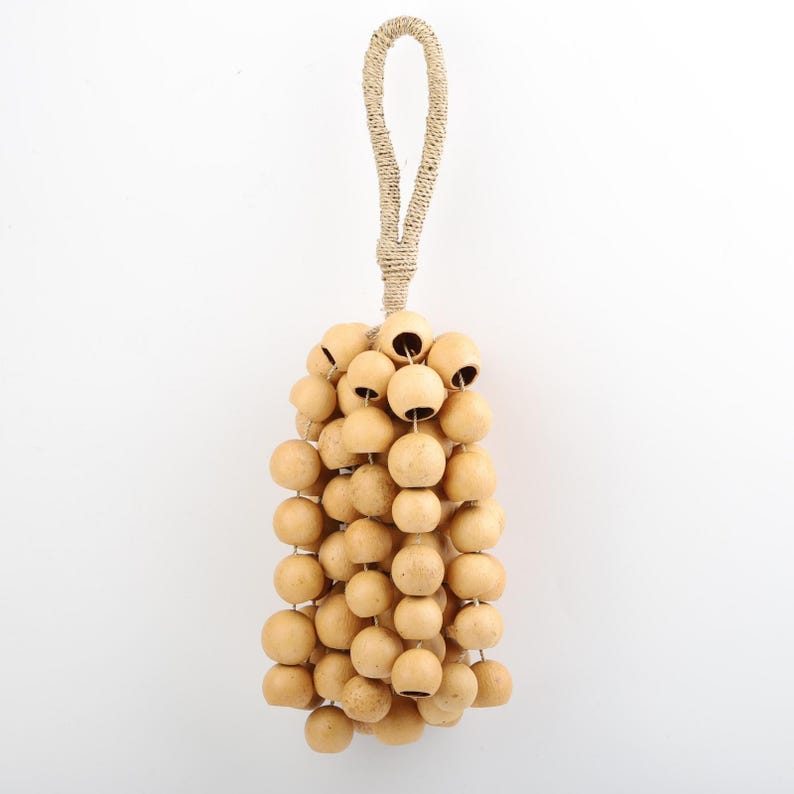 Carillon Éolien en Coquilles de Fruit Kepel, 15 Pouces, 98 Pièces, Intérieur et Extérieur