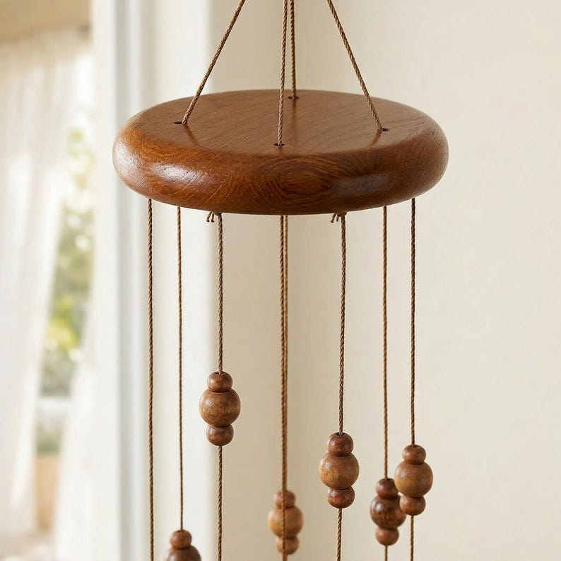 Carillon éolien en métal rotatif pour jardin et porche, cloche décorative suspendue, style ferme rustique, 15,8 x 3,3 x 3,3 pouces