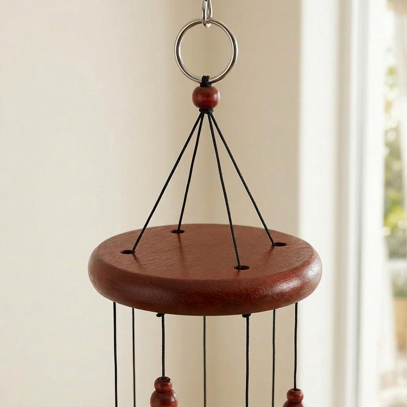 Carillon éolien en métal rotatif pour jardin et porche, cloche décorative suspendue, style ferme rustique, 15,8 x 3,3 x 3,3 pouces